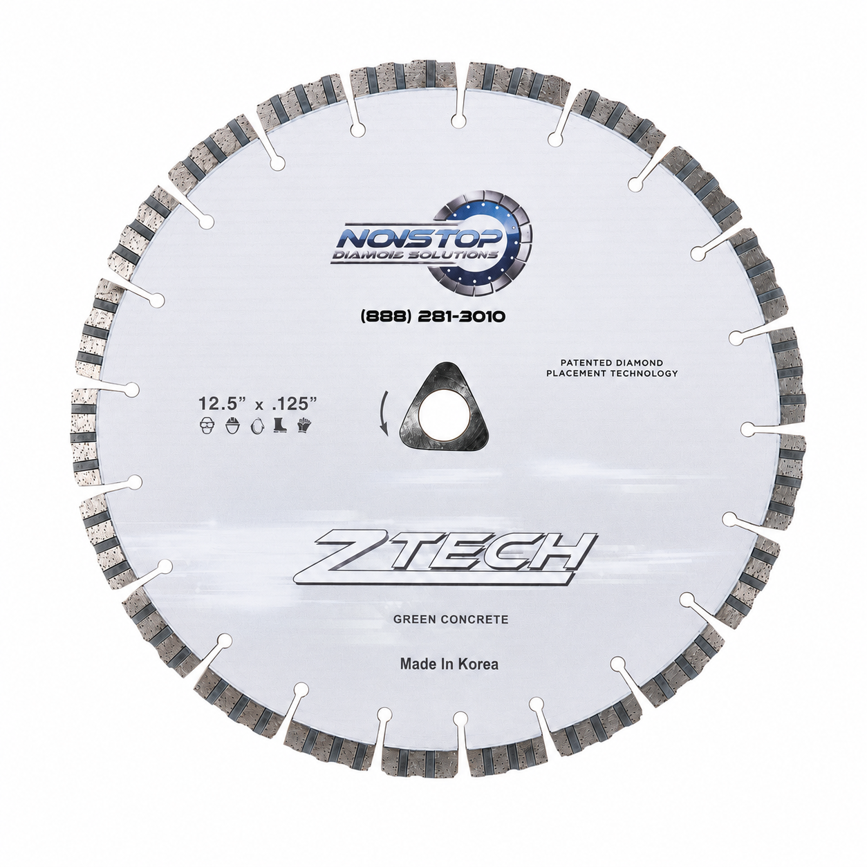 Super Soff-Cut Z-Tech-1 Diamond Blade (White — Softest Bond)